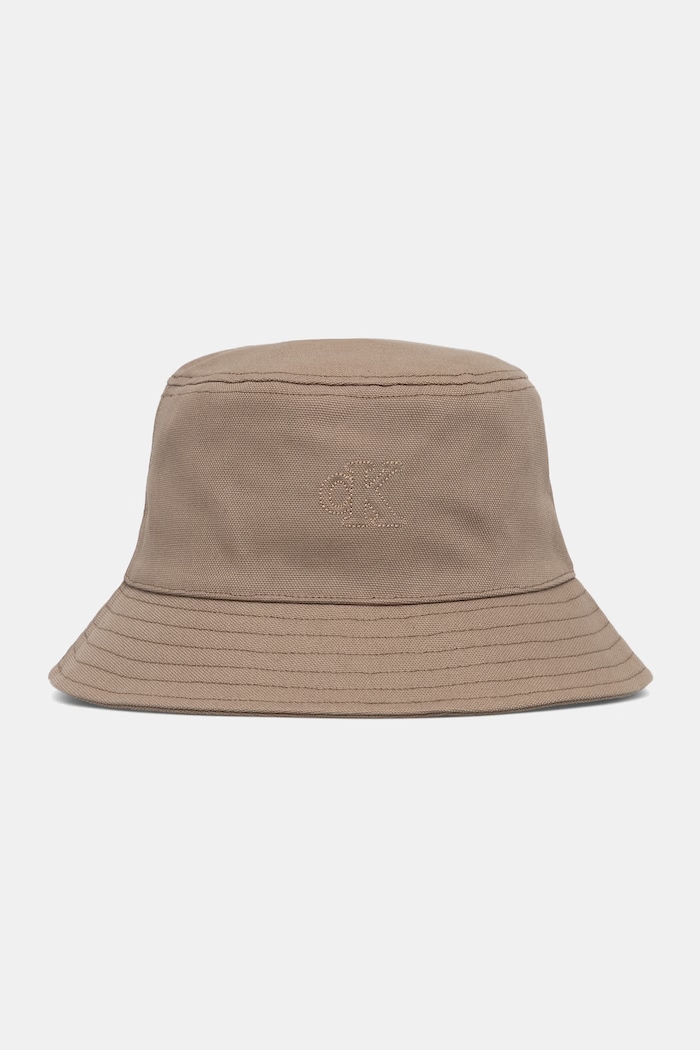 Calvin Klein Шапка идиотка от памук кафяв LV04F5062G