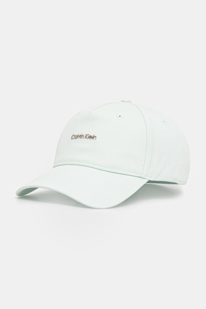 Calvin Klein baseball sapka pamut türkiz LV04F5072G