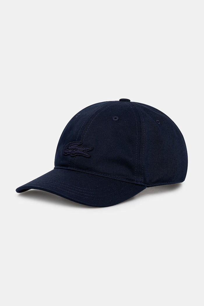 Lacoste čiapka so šiltom bavlnená tmavomodrá RK1910