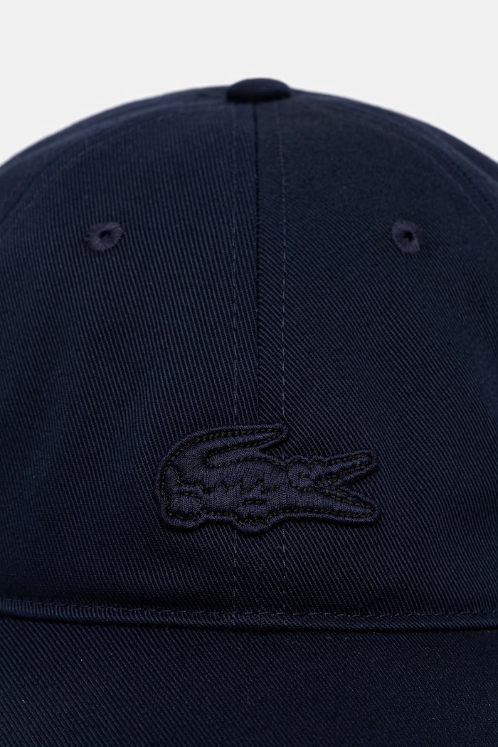 Lacoste čiapka so šiltom bavlnená RK1910 tmavomodrá SS26