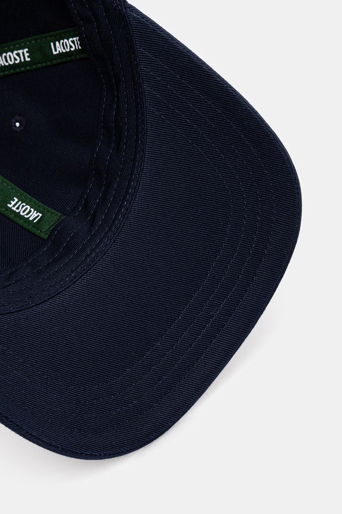 Lacoste čiapka so šiltom bavlnená tmavomodrá RK1910