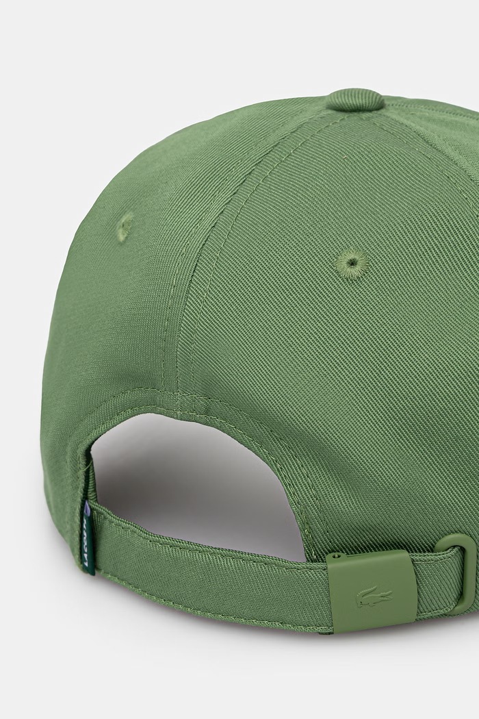 Doplnky Lacoste čiapka so šiltom bavlnená RK1910 zelená