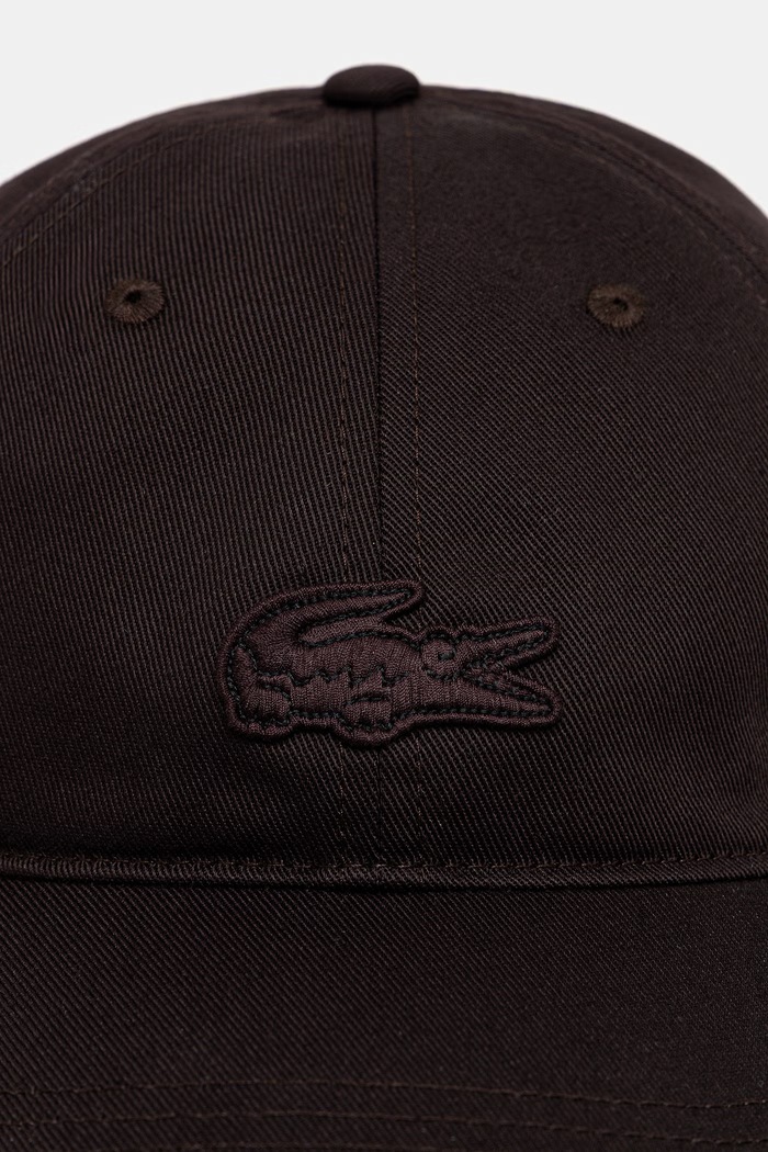 Lacoste kapa s šiltom bombažna RK1910 rjava SS26