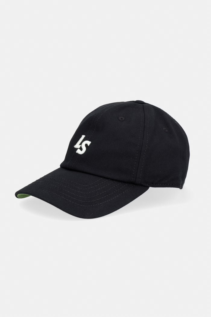 Bavlnená šiltovka Levi's LS MONOGRAM bavlna čierna 004BS.0000