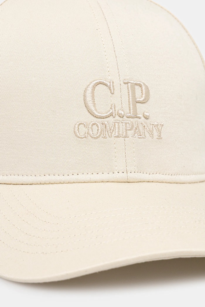 C.P. Company Șapcă de baseball din bumbac 20CMAC750A006288A bej SS26