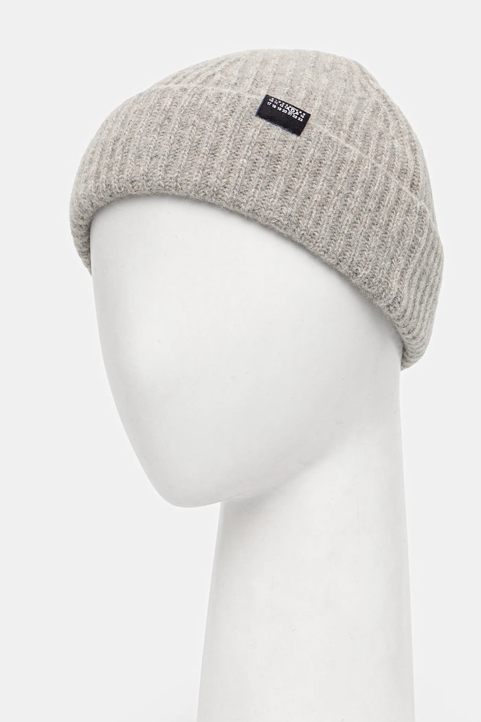 Σκουφάκι με προσθήκη μαλλιού MM6 Maison Margiela SH0TB0006.M13219 γκρί SS26