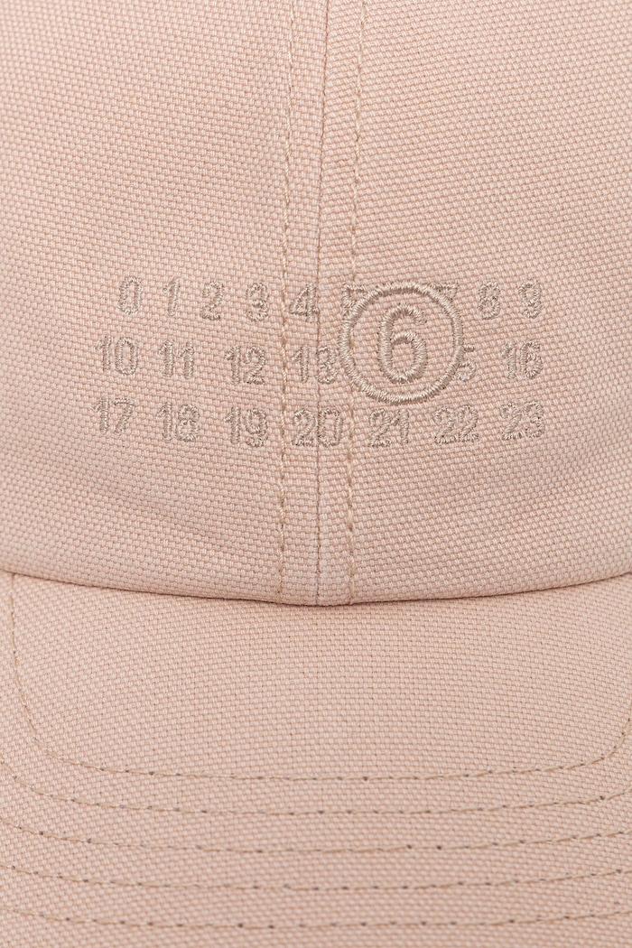 MM6 Maison Margiela șapcă de baseball din bumbac SH0TC0008.M35346 portocaliu SS26