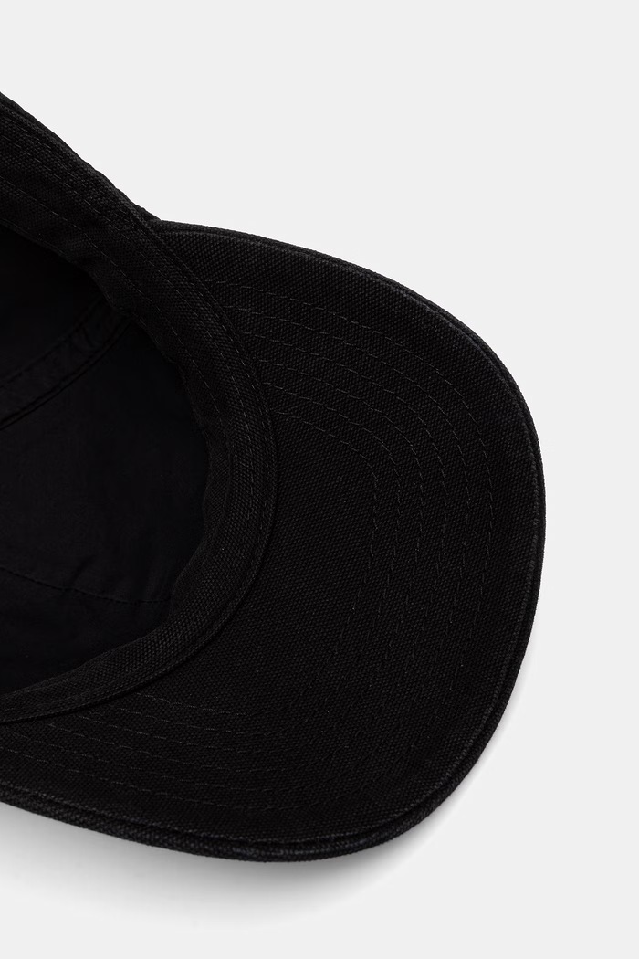 MM6 Maison Margiela czapka z daszkiem bawełniana SH0TC0008.M35346 czarny
