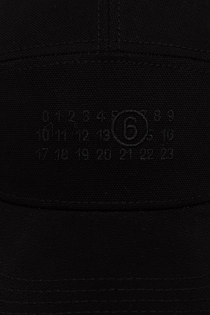 Памучна шапка с козирка MM6 Maison Margiela SH0TC0009.M35346 черен SS26