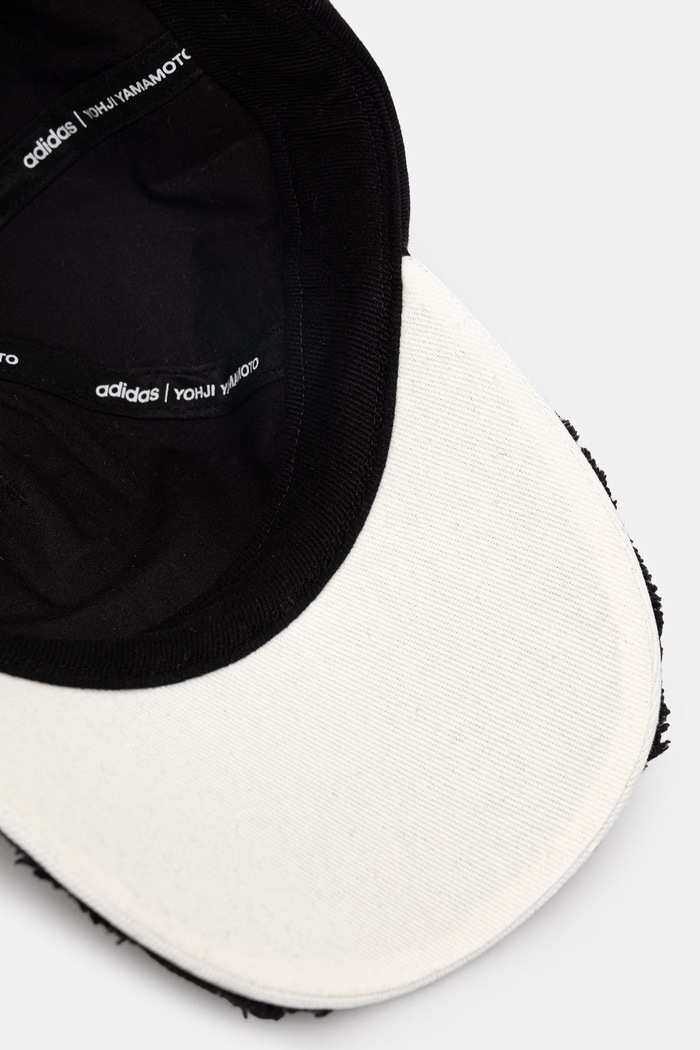 Džínsová šiltovka Y-3 STRIPES CAP čierna KD2435