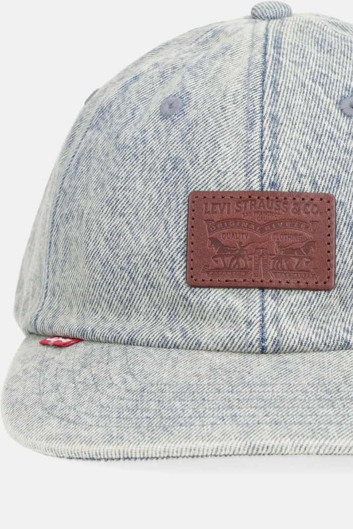 Levi's șapcă de baseball din denim RELAXED DAD HERITAGE 000A9.0029 albastru SS26