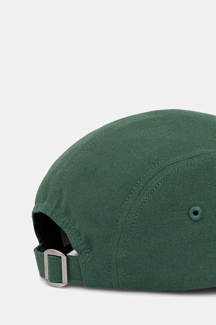 Maison Kitsuné cotton baseball cap Handwriting green LM06108WB0026