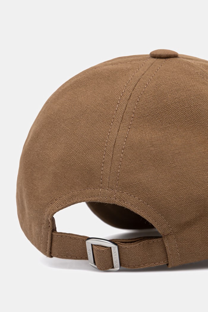 Accessories Maison Kitsuné cotton baseball cap Baby Fox OW06108WB0026 brown