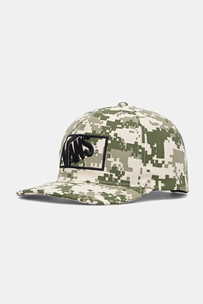 Vans czapka z daszkiem snapback bawełniana zielony VN000QAFGCY1