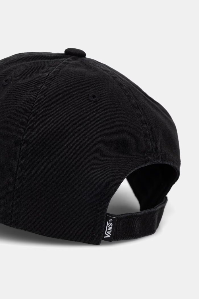 Akcesoria Vans czapka z daszkiem bawełniana VN000T13BLK1 czarny