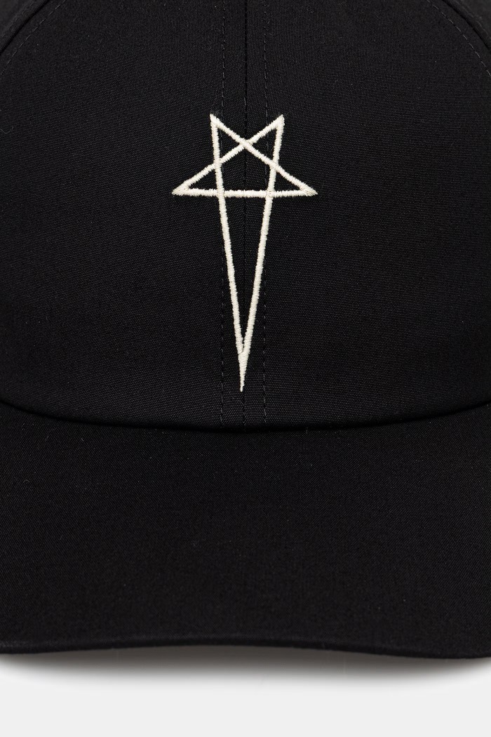 Rick Owens DRKSHDW cappello da baseball DA01F4478.TEEM8 nero SS26