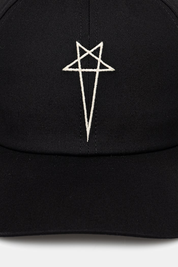 Rick Owens DRKSHDW cappello da baseball DA01F4478.TEEM8 nero SS26