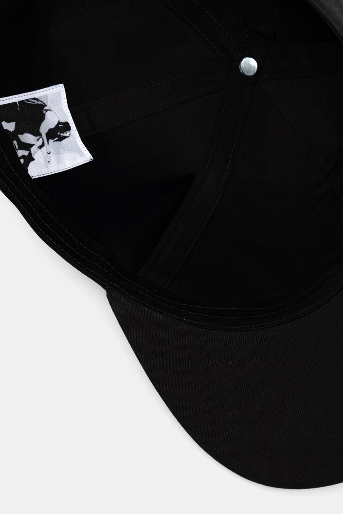 Rick Owens DRKSHDW Cappello da baseball nero DA01F4478.TEEM9