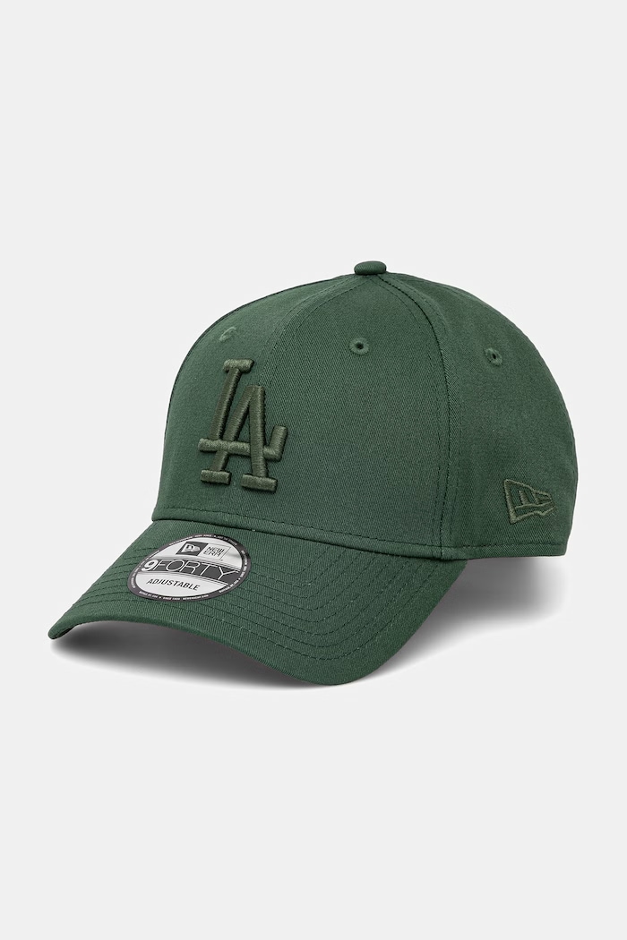 New Era czapka z daszkiem bawełniana LEAGUE ESSENTIAL 9FORTY® bawełna zielony 60771706