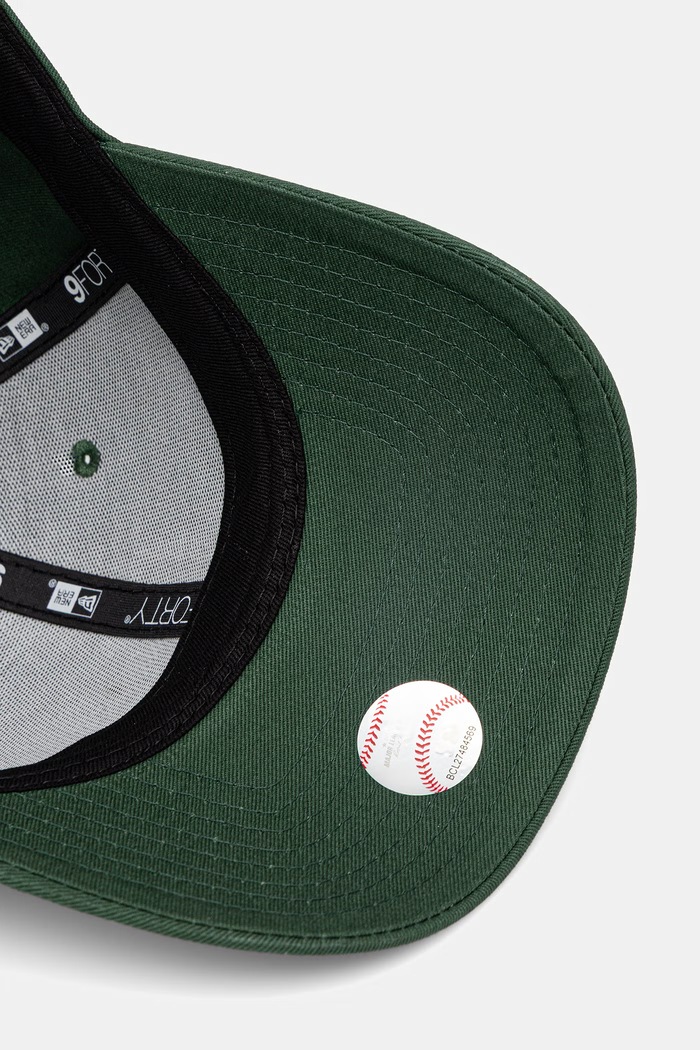 New Era czapka z daszkiem bawełniana LEAGUE ESSENTIAL 9FORTY® zielony 60771706