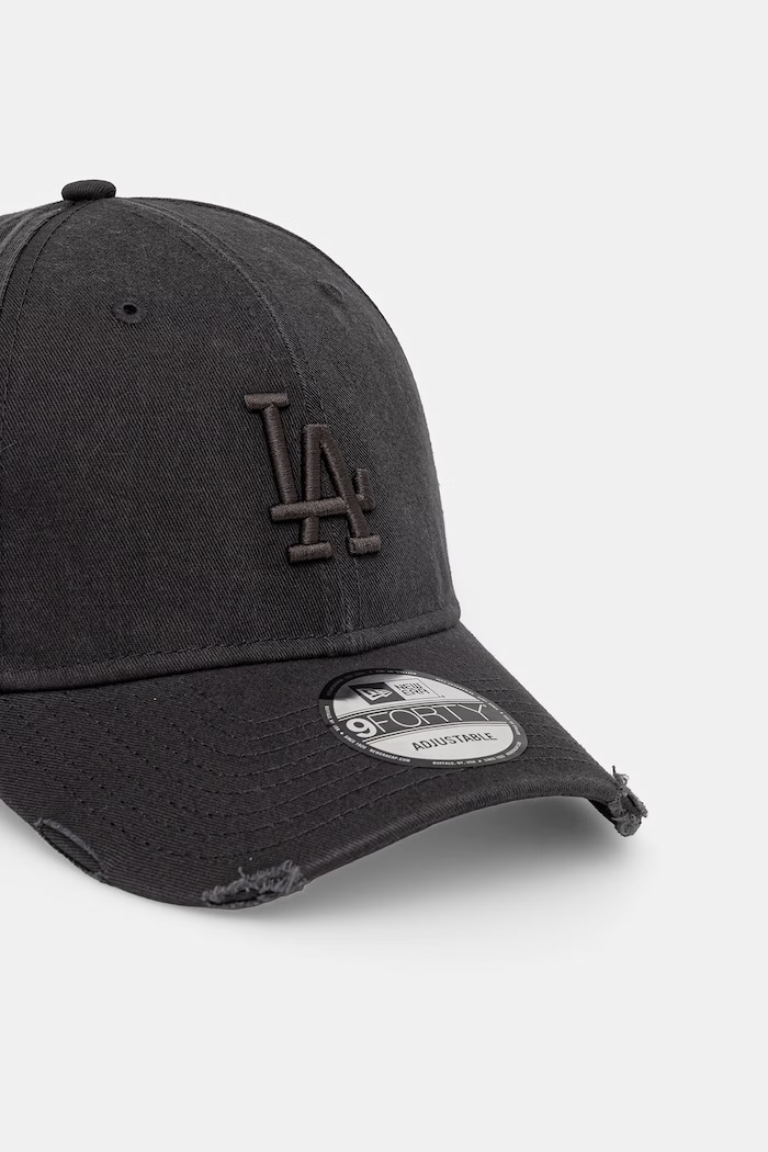 New Era berretto da baseball in cotone WASH DISTRESS 9FORTY® 60771828 grigio SS26