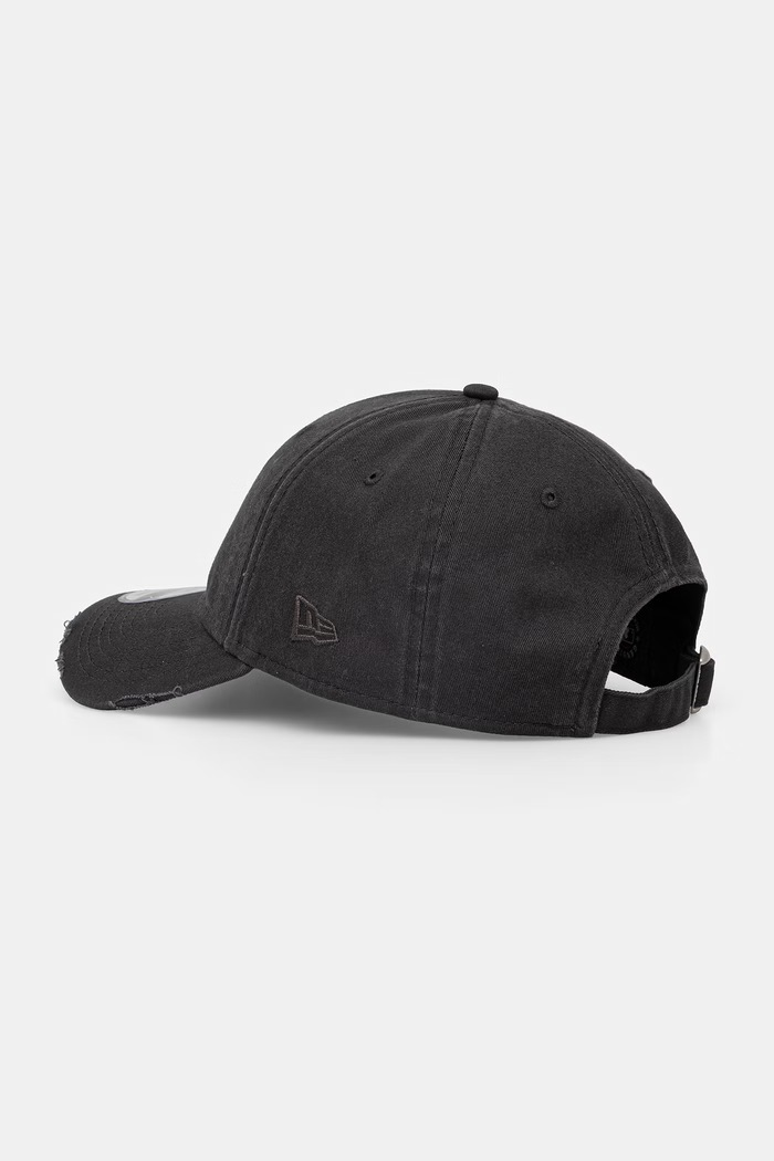 New Era berretto da baseball in cotone WASH DISTRESS 9FORTY® grigio 60771828