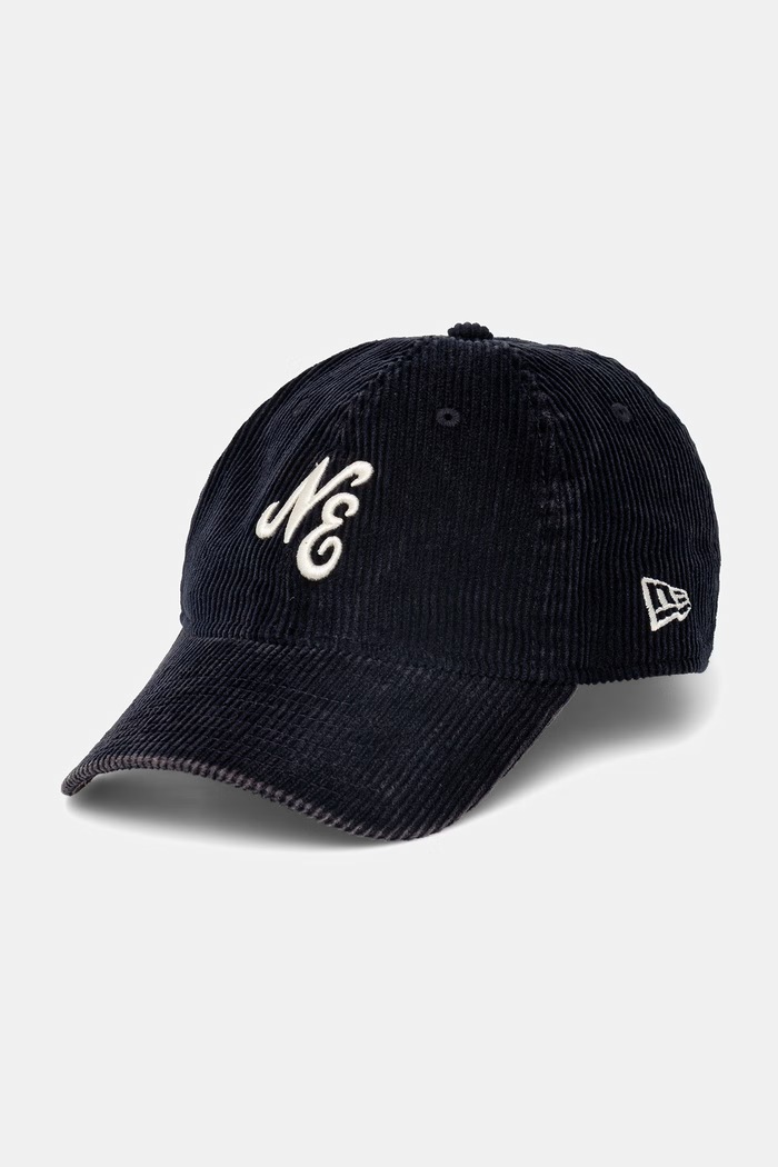 Βαμβακερό καπέλο του μπέιζμπολ New Era WASHED CORD 9TWENTY® απλικέ σκούρο μπλε 60771798