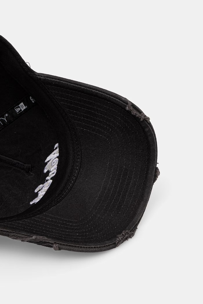 Βαμβακερό καπέλο του μπέιζμπολ New Era PIGMENT WASH 9TWENTY® AF 60771876 μαύρο