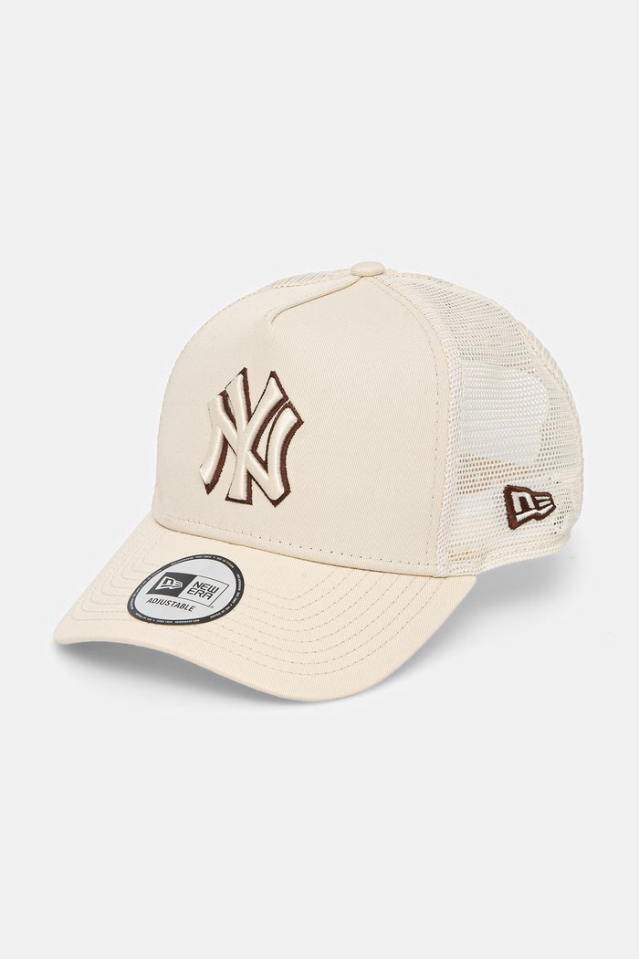 Καπέλο New Era OUTLINE TRUCKER απλικέ μπεζ 60771718