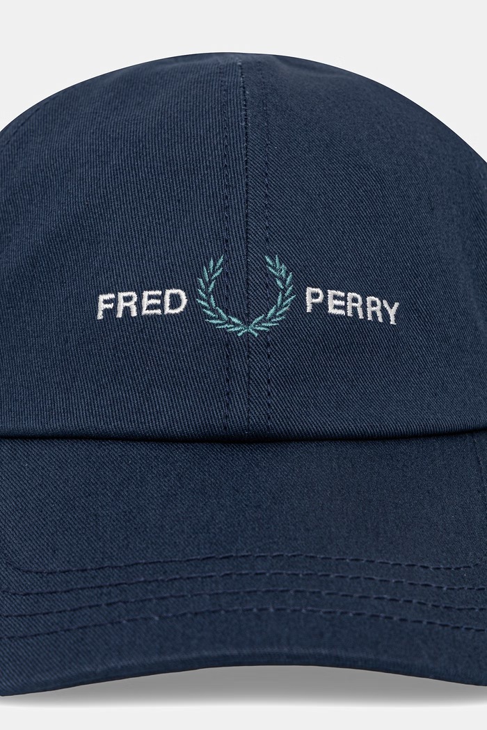 Бавовняна бейсболка Fred Perry HW2300 темно-синій SS26