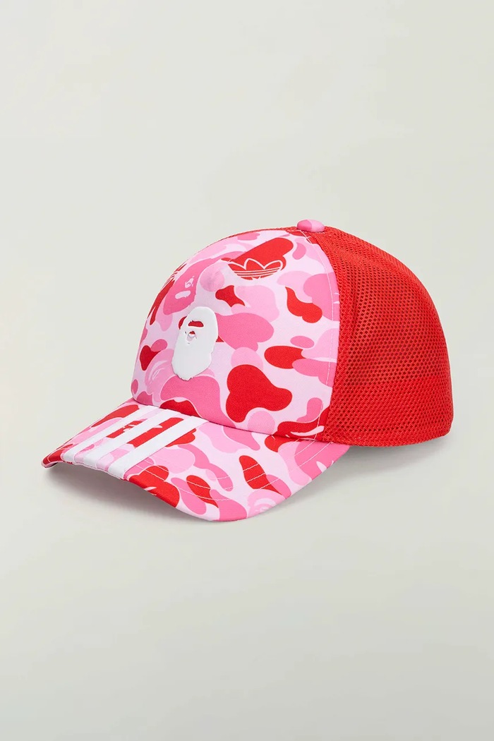 adidas Originals X BAPE baseball cap pink color KF4919 KF4919