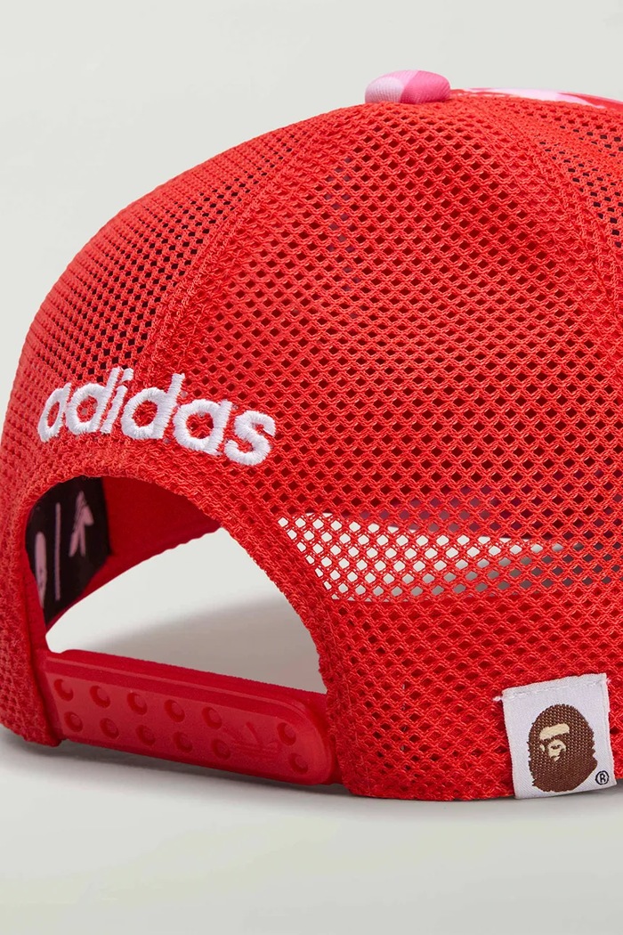 adidas Originals X BAPE baseball cap KF4919 pink color KF4919