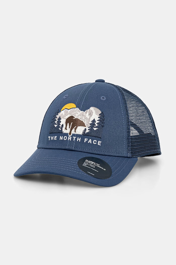 The North Face șapcă trucker Embroidered Mudder Trucker albastru NF0A7WH3OF51