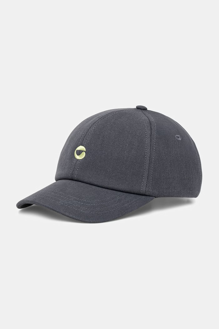 Coperni C Logo czapka z daszkiem bawełniana szary COPHT02000