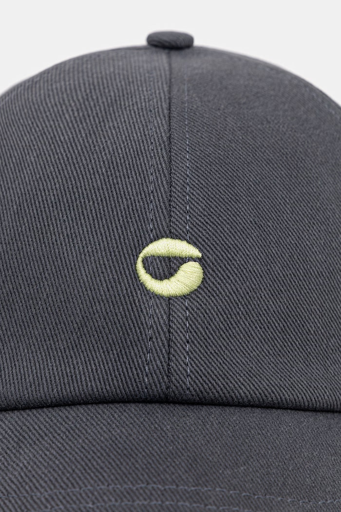 Coperni C Logo czapka z daszkiem bawełniana COPHT02000 szary SS26