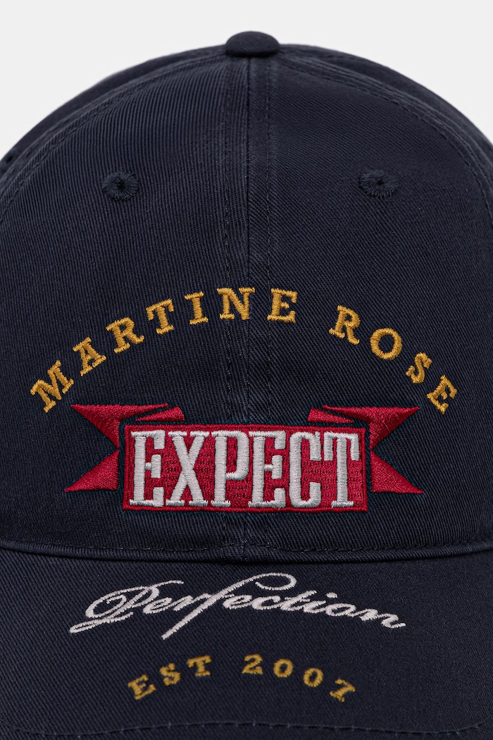 Martine Rose Roll Back czapka bejsbolówka bawełniana 1168WP13504 niebieski SS26