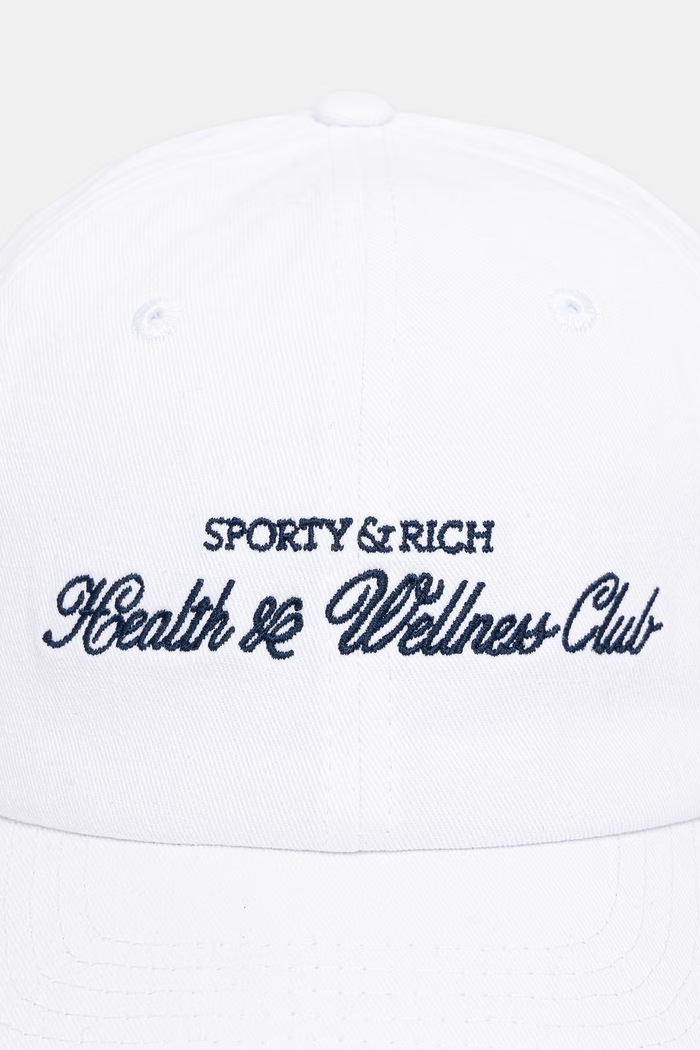 Sporty & Rich H&W Club czapka z daszkiem AC040712234WH01 biały SS26