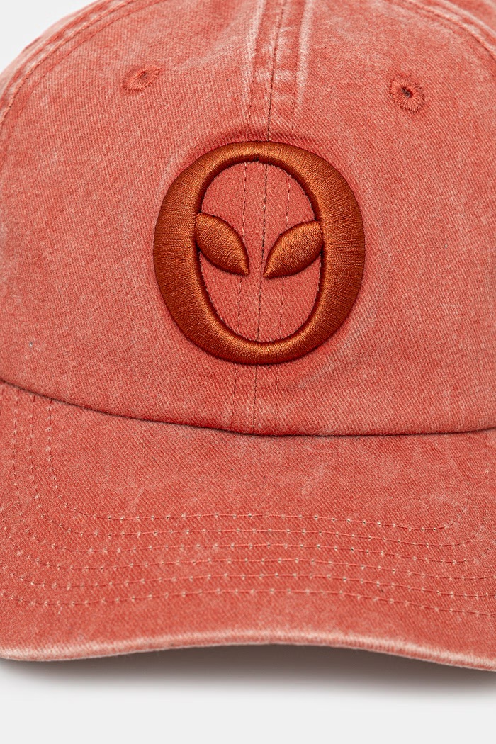 No Problemo Alien-O Washed czapka bejsbolówka bawełniana NP9000705 pomarańczowy SS26