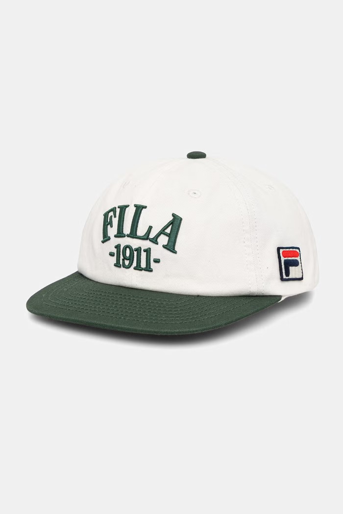 Fila baseballová čepice bavlněná FIRENZE bílá FCU0177