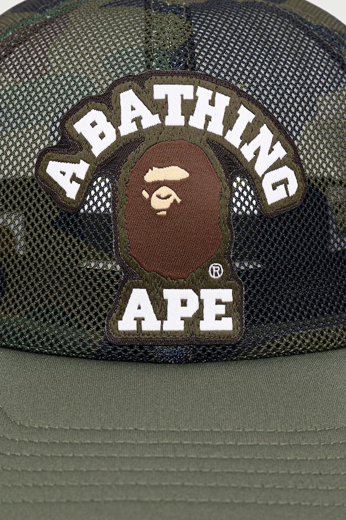A Bathing Ape Czapka z daszkiem 001CPM301010M zielony SS26