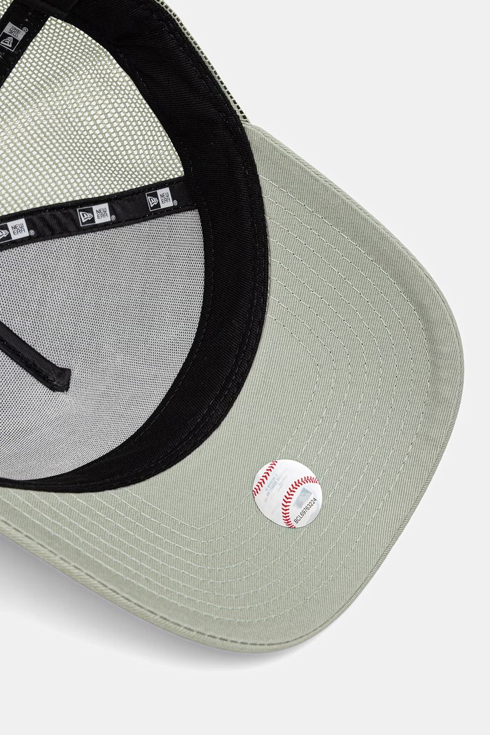 New Era czapka z daszkiem trucker z bawełną OUTLINE EF TRUCKER LA DODGERS zielony 60856371