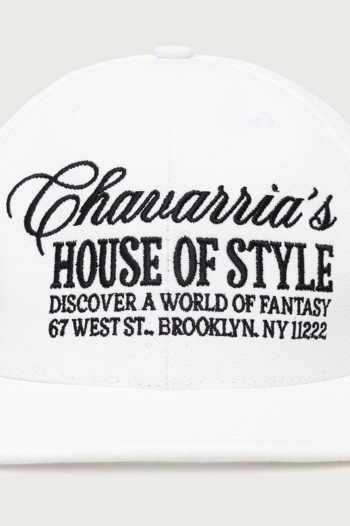 Willy Chavarria CHAVARRIA FASHION SERVICE snapback WCASC0081 biela SS26