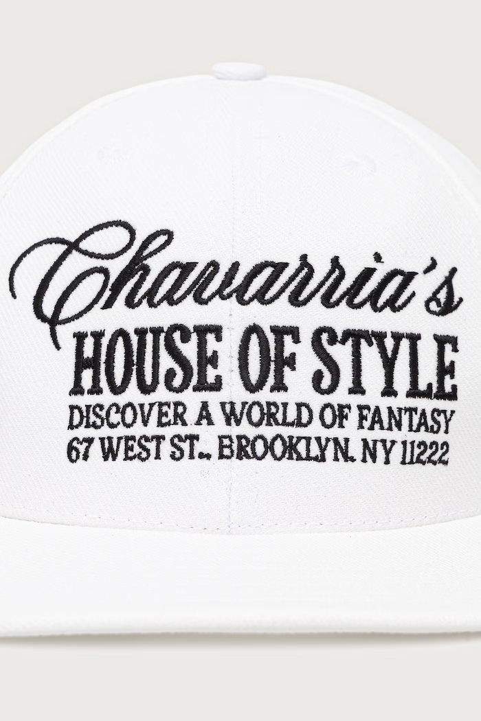 Willy Chavarria CHAVARRIA FASHION SERVICE snapback WCASC0081 biela SS26