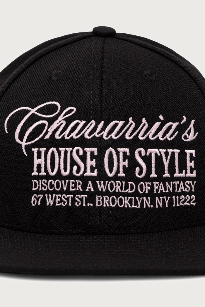 Willy Chavarria CHAVARRIA FASHION SERVICE snapback WCASC0081 čierna SS26