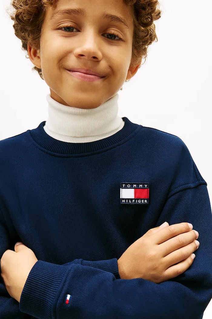 Tommy Hilfiger dres dziecięcy KS0KS00708.104.122.PPY2 granatowy SS26