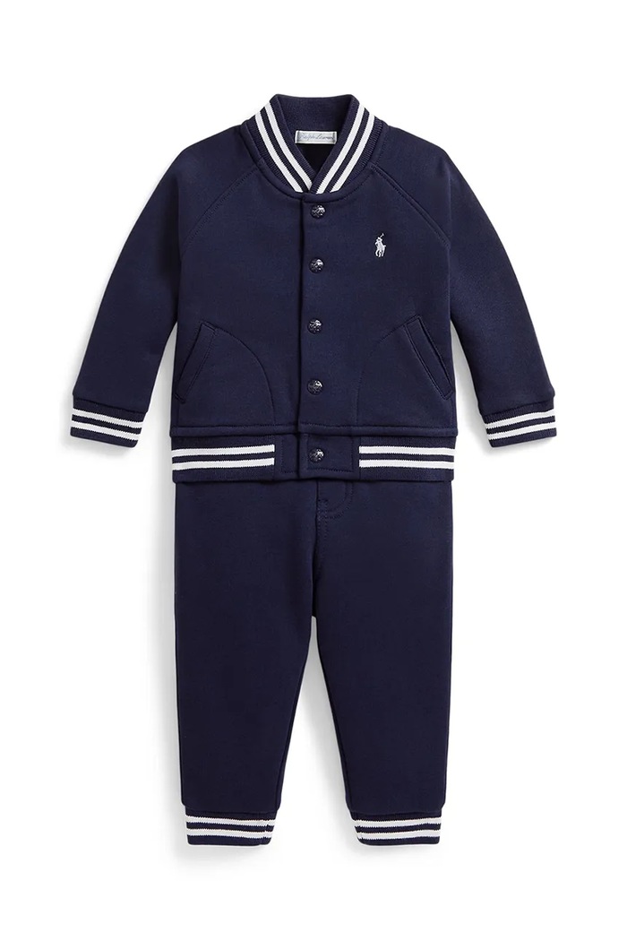 Спортивный костюм для младенцев Polo Ralph Lauren трикотаж тёмно-синий 320A96115001