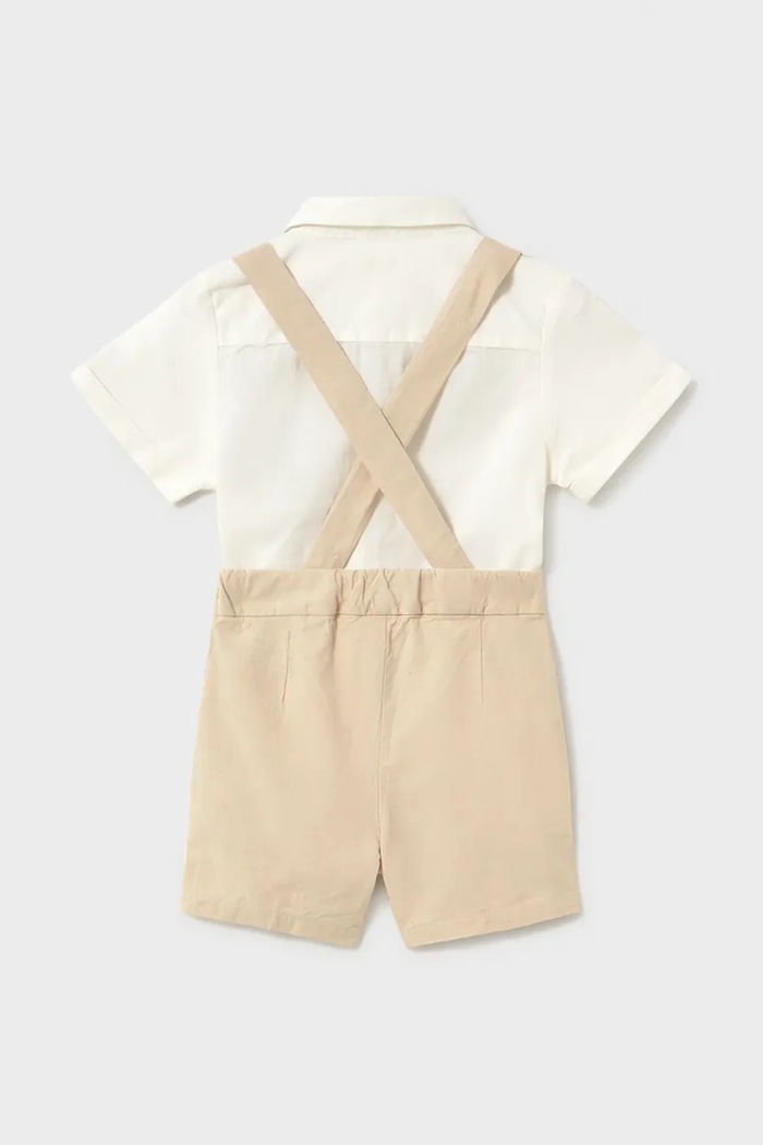 Бебешки памучен комплект Mayoral 1226.3A.Baby.PPY2 бежов SS26