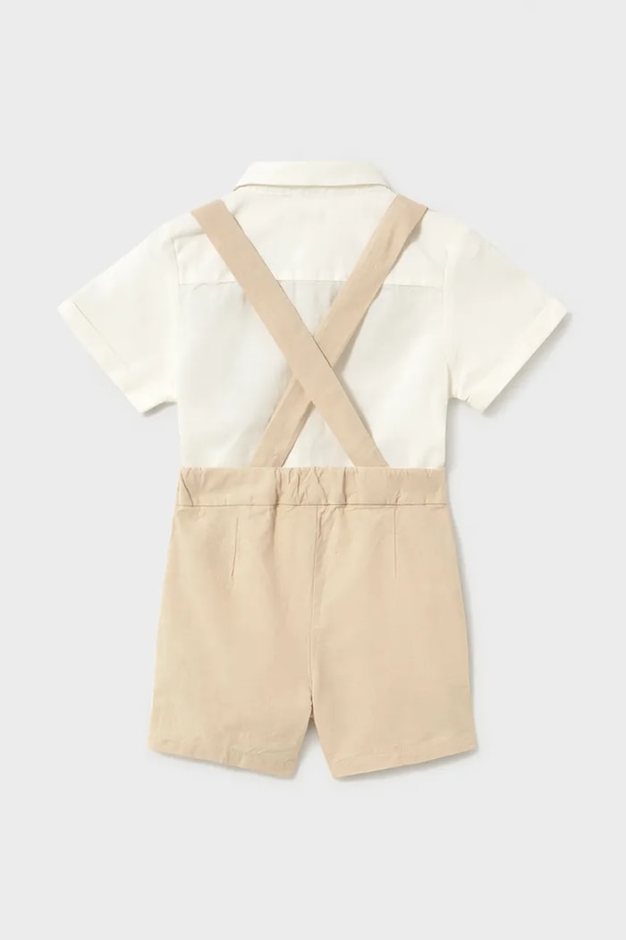 Бебешки памучен комплект Mayoral 1226.3A.Baby.PPY2 бежов SS26