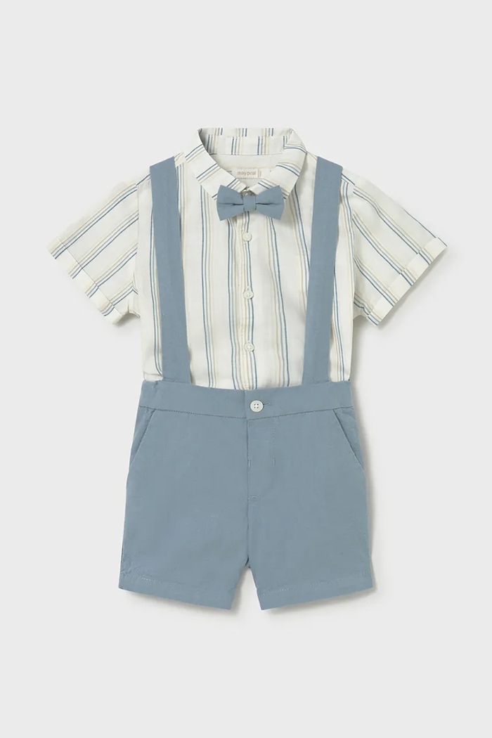 Pamučni komplet za bebe Mayoral 1226.3A.Baby.PPY2 plava SS26