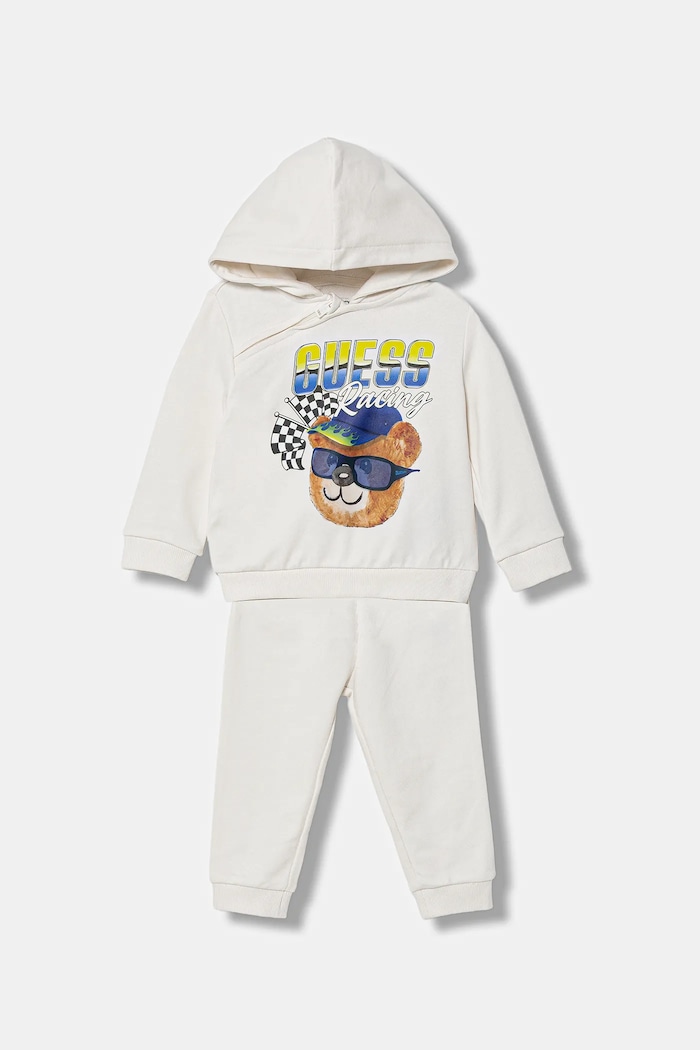Guess komplet dresowy bawełniany niemowlęcy 2-pack bawełna beżowy I6RG04.KA6R4.PPY2